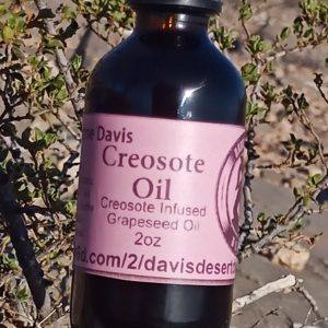 2oz Creosote Oil INFUSED Grapeseed Oil, Chaparral Fragrance